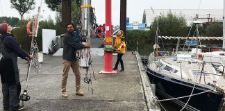 Foto-Anleitung:  Mastlegen beim Segelboot