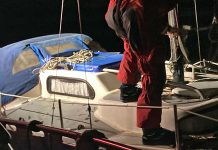 Seenotfall: Manövrierunfähige Yacht strandet an Hafenmole Maasholm