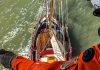 Einhandsegler auf Scharhörnriff gestrandet und von Hubschrauber gerettet