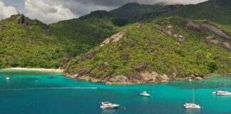 Ankerplatz Anse du Riz/Baie Ternay Marine Nationalpark (Seychellen)