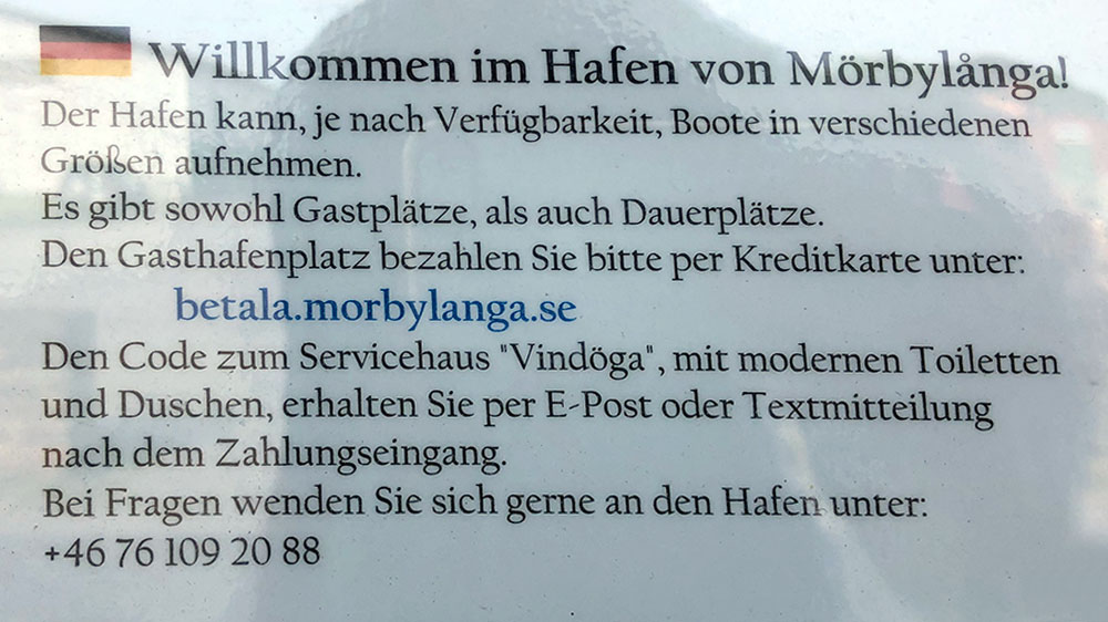 blauwasser_marina_schweden_ostschaeren_moerbylanga_bezahlen