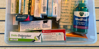 Medizin: Zusammenstellung der Yacht-Bordapotheke (Musterliste)