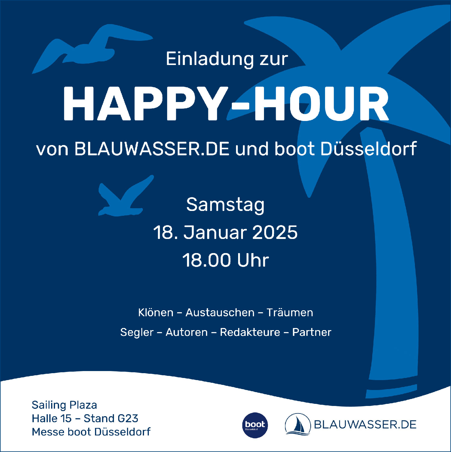 blauwasser_messe_boot_party_2025_flyer
