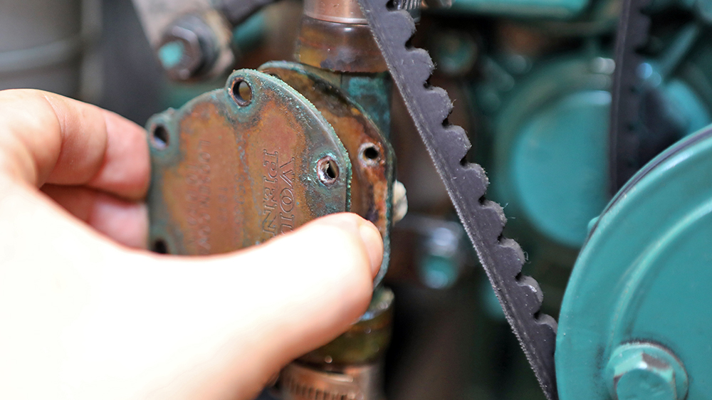 blauwasser_motor_seewasserpumpe_impellerwechsel_deckel_abnehmen