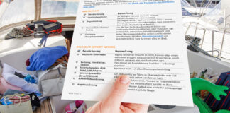 Die Check- und Packliste für den Chartertörn unter Segeln