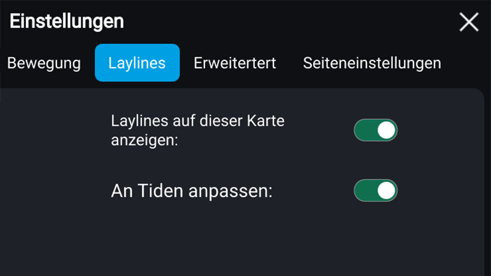 blauwasser_segelfunktion_sail_performance_raymarine_axiom_laylines_aktivieren